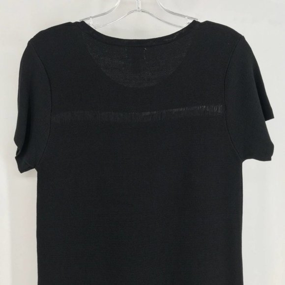 mo : vint Black Shirt Dress with Detail at Hem - Picture 4 of 6